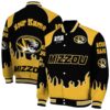 customized missouri tigers fire graphic black jacket fashion forward