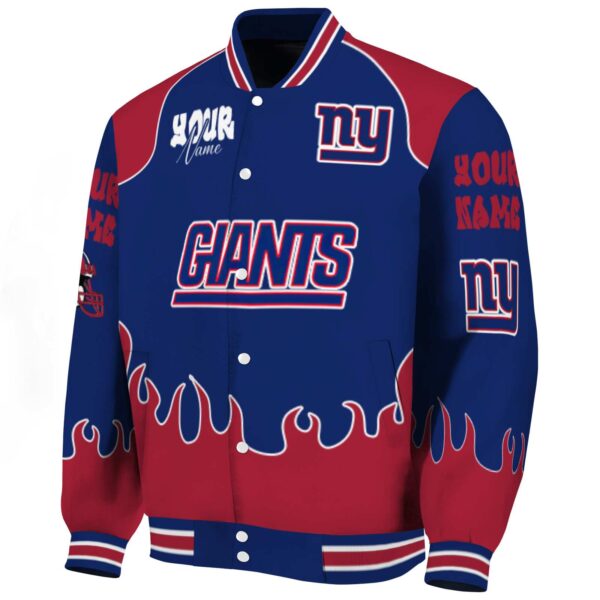 customized new york giants fire graphic blue jacket best selling