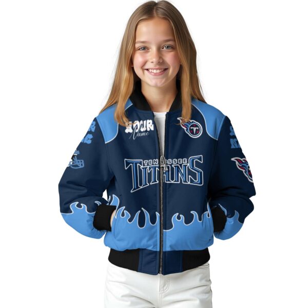 customized tennessee titans fire graphic navy jacket top rated