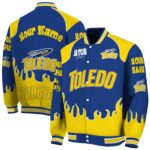 customized toledo rockets fire graphic blue jacket best selling