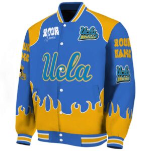 customized ucla bruins fire graphic blue jacket best selling