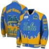 customized ucla bruins fire graphic blue jacket fashion forward