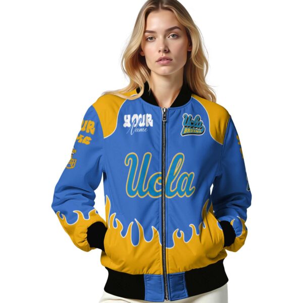 customized ucla bruins fire graphic blue jacket latest model
