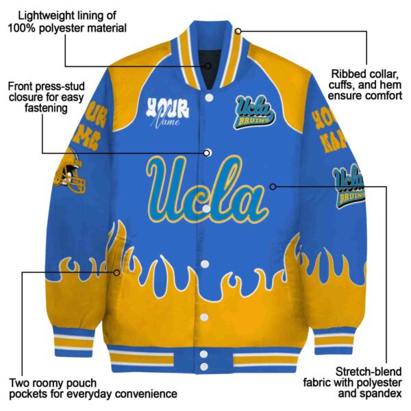 customized ucla bruins fire graphic blue jacket new arrival