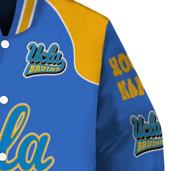 customized ucla bruins fire graphic blue jacket premium grade