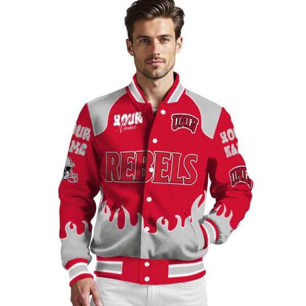 customized unlv rebels fire graphic red jacket high quality
