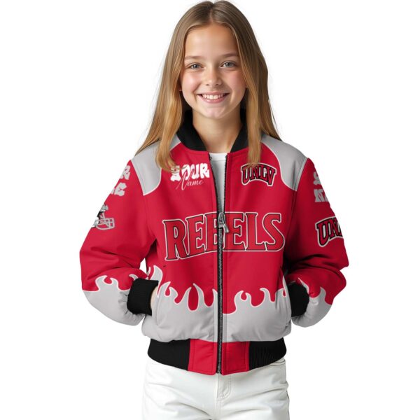 customized unlv rebels fire graphic red jacket top rated