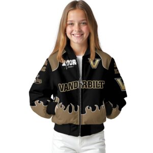 customized vanderbilt commodores fire graphic black jacket top rated