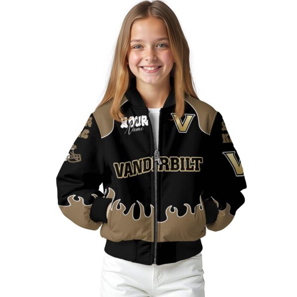 customized vanderbilt commodores fire graphic black jacket top rated
