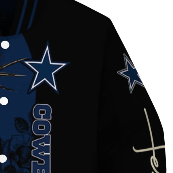 dallas cowboys hands in prayer blue black jacket premium grade