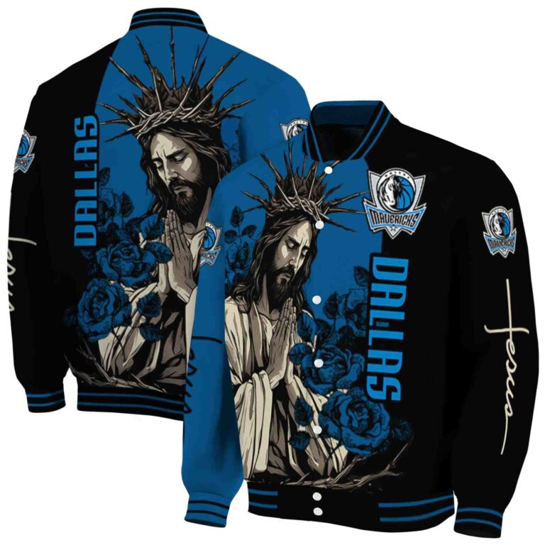 dallas mavericks hands in prayer blue black jacket fashion forward