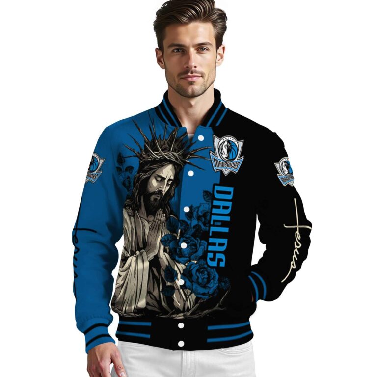 dallas mavericks hands in prayer blue black jacket high quality