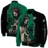 dallas stars hands in prayer green black jacket fashion forward