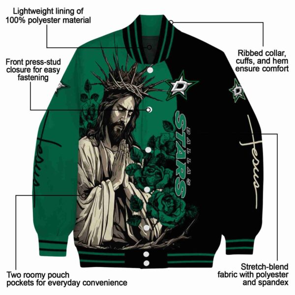 dallas stars hands in prayer green black jacket new arrival