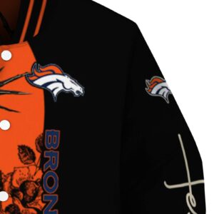 denver broncos hands in prayer orange black jacket premium grade