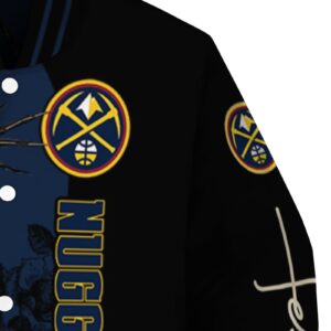 denver nuggets hands in prayer blue black jacket premium grade
