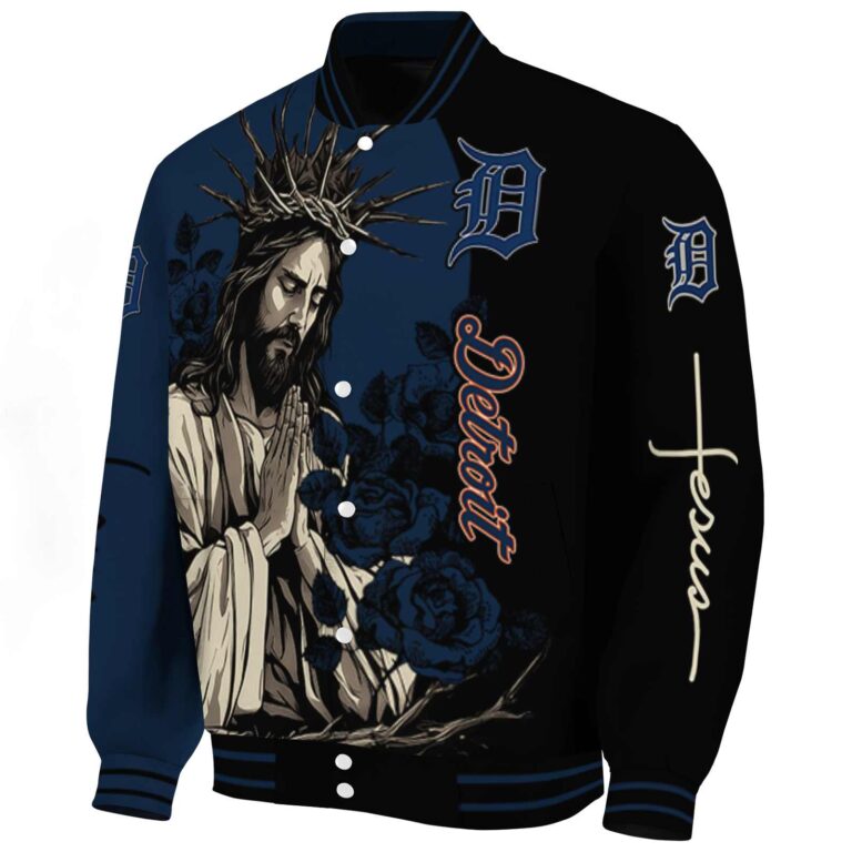 detroit tigers hands in prayer navy black jacket best selling