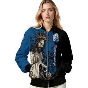 drake bulldogs hands in prayer blue black jacket latest model