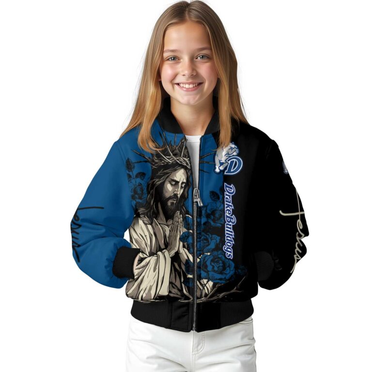 drake bulldogs hands in prayer blue black jacket top rated