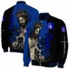 duke blue devils hands in prayer blue black jacket fashion forward