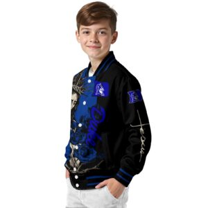 duke blue devils hands in prayer blue black jacket trendy