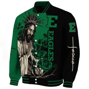eastern michigan eagles hands in prayer green black jacket best selling