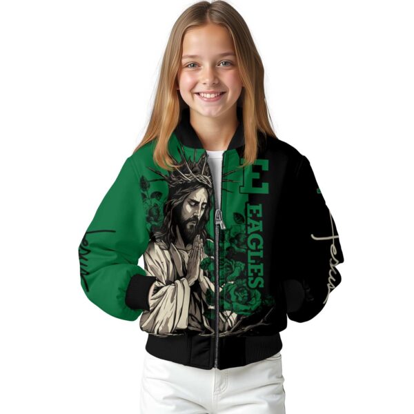 eastern michigan eagles hands in prayer green black jacket top rated