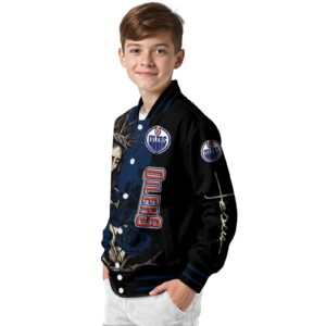 edmonton oilers hands in prayer blue black jacket trendy