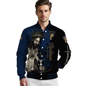 fiu panthers hands in prayer blue black jacket high quality