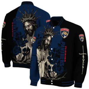 florida panthers hands in prayer red black jacket fashion forward