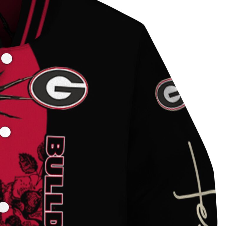 georgia bulldogs hands in prayer red black jacket premium grade