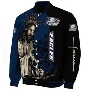 georgia southern eagles hands in prayer blue black jacket best selling