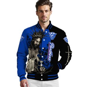 georgia state panthers hands in prayer blue black jacket high quality