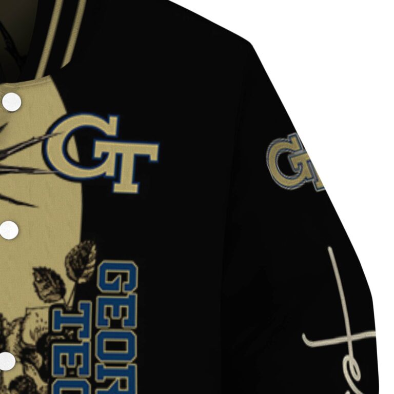 georgia tech yellow jackets hands in prayer gold black jacket premium grade