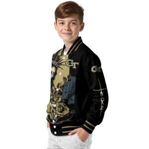 georgia tech yellow jackets hands in prayer gold black jacket trendy