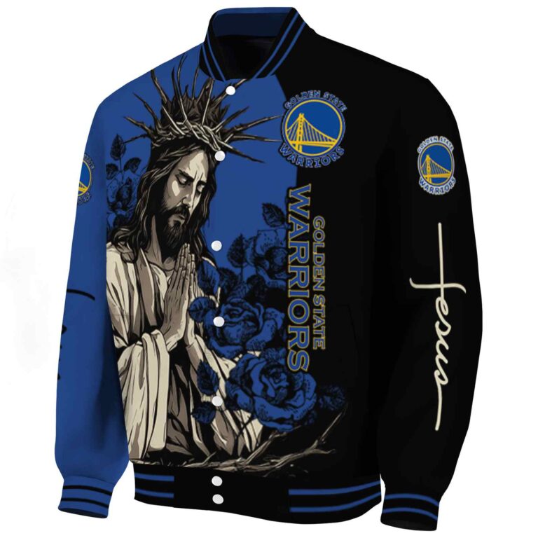 golden state warriors hands in prayer blue black jacket best selling