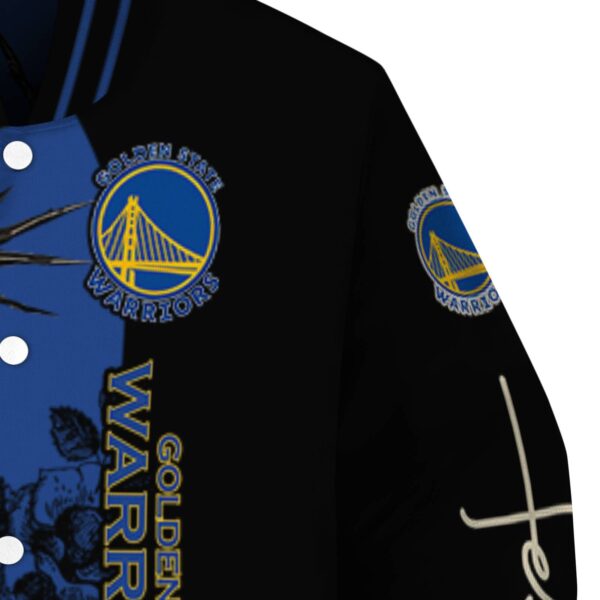 golden state warriors hands in prayer blue black jacket premium grade