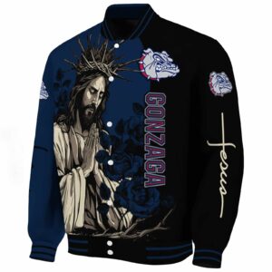 gonzaga bulldogs hands in prayer blue black jacket best selling