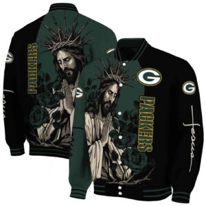 green bay packers hands in prayer green black jacket fashion forward