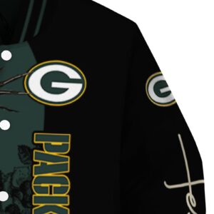 green bay packers hands in prayer green black jacket premium grade
