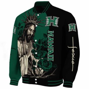 hawaii rainbow warriors hands in prayer green black jacket best selling