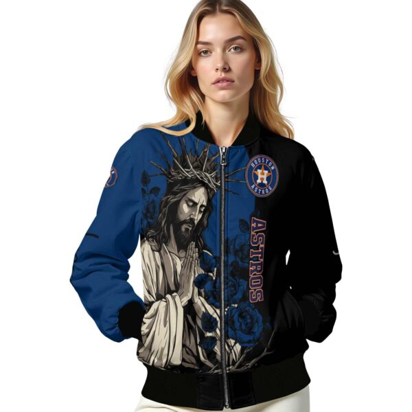 houston astros hands in prayer blue black jacket latest model