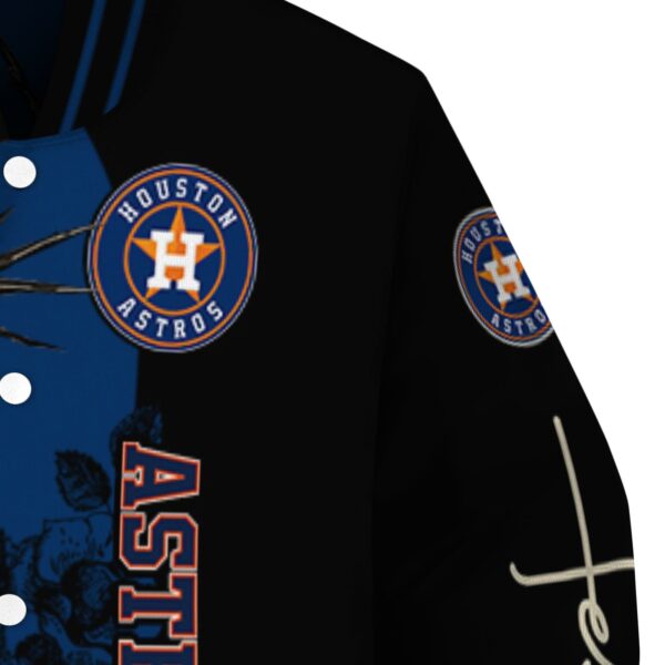 houston astros hands in prayer blue black jacket premium grade