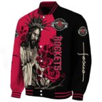 houston rockets hands in prayer red black jacket best selling