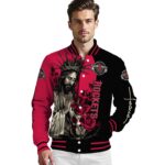 houston rockets hands in prayer red black jacket best selling