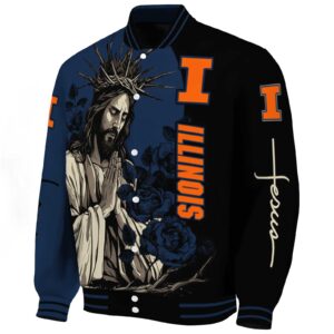 illinois fighting illini hands in prayer blue black jacket best selling