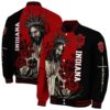 indiana hoosiers hands in prayer red black jacket fashion forward