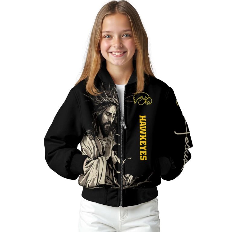 iowa hawkeyes hands in prayer black jacket top rated