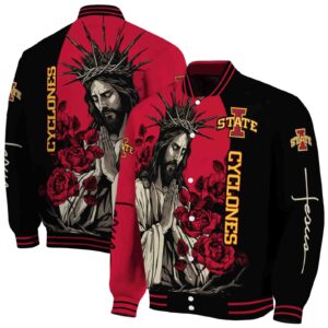 iowa state cyclones hands in prayer red black jacket fashion forward