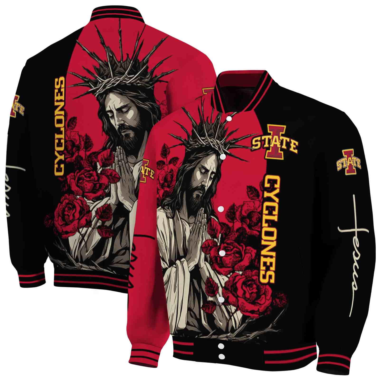 iowa state cyclones hands in prayer red black jacket fashion forward iowa state cyclones hands in prayer red black jacket fashion forward